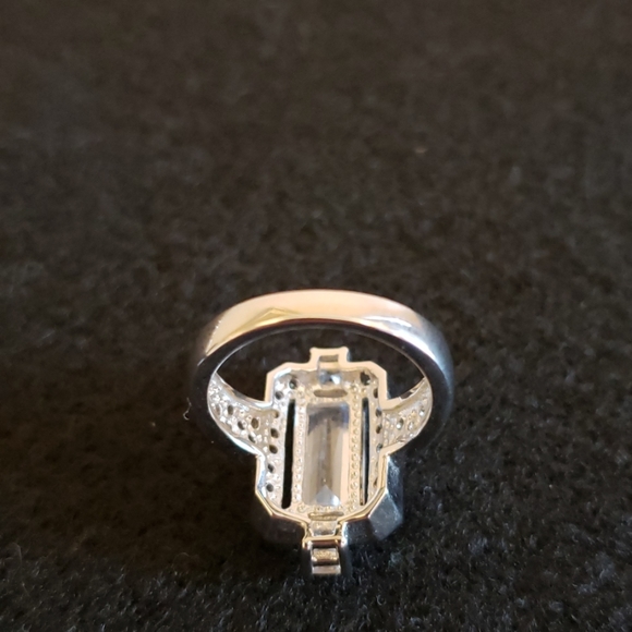 Sterling 925 silver CZ cocktail ring - Picture 5 of 5